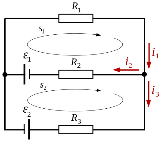 Kirchoffs laws circuit